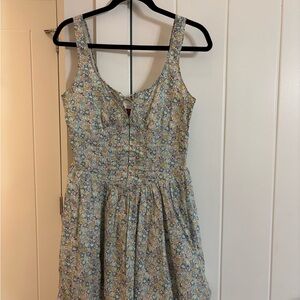 LoveShackFancy Floral Mini Dress